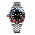 GMT Traveller 40 – Black Dial | Stainless Steel Jubilee Bracelet & Red-Blue Ceramic Bezel