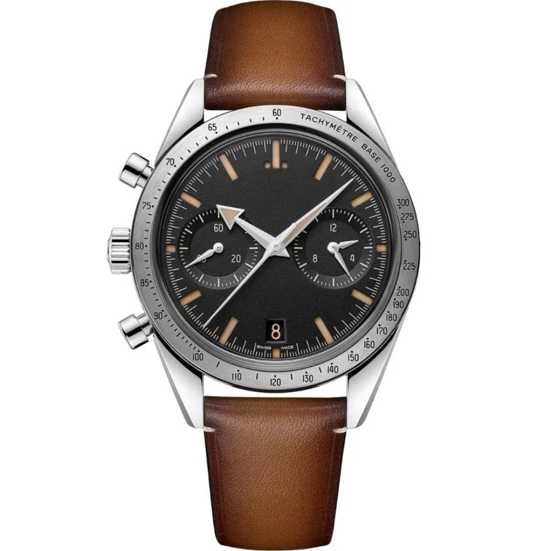 Heritage Chronograph 41 – Black Dial | Steel Bracelet & Tachymeter Bezel