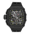 Skeleton Chronograph 44 – Carbon Pattern Dial | Carbon Case & Rubber Strap