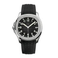Sport Travel 40 – Black Embossed Dial | Steel Case & Black Rubber Strap & Dual-Time Display
