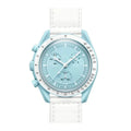 Chronograph 42 – Light Blue Dial | White Case & White Strap & Tachymeter Bezel