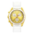 Chronograph 42 – Yellow Dial | Yellow Case & White Strap & Tachymeter Bezel