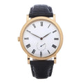 Classic 36 – Cream Dial | Rose Gold Tone Case & Brown Leather Strap & Hobnail Bezel