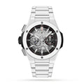 Fusion Chronograph 42 – Black Skeleton Dial | White Case & Black Rubber Strap